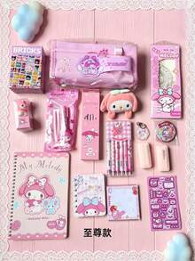 SANRIO Stationery Set, High-Quality Children's Gift Box, Birthday Gift, Elementary Student School Supplies, Premium Gift - Pink - View 6