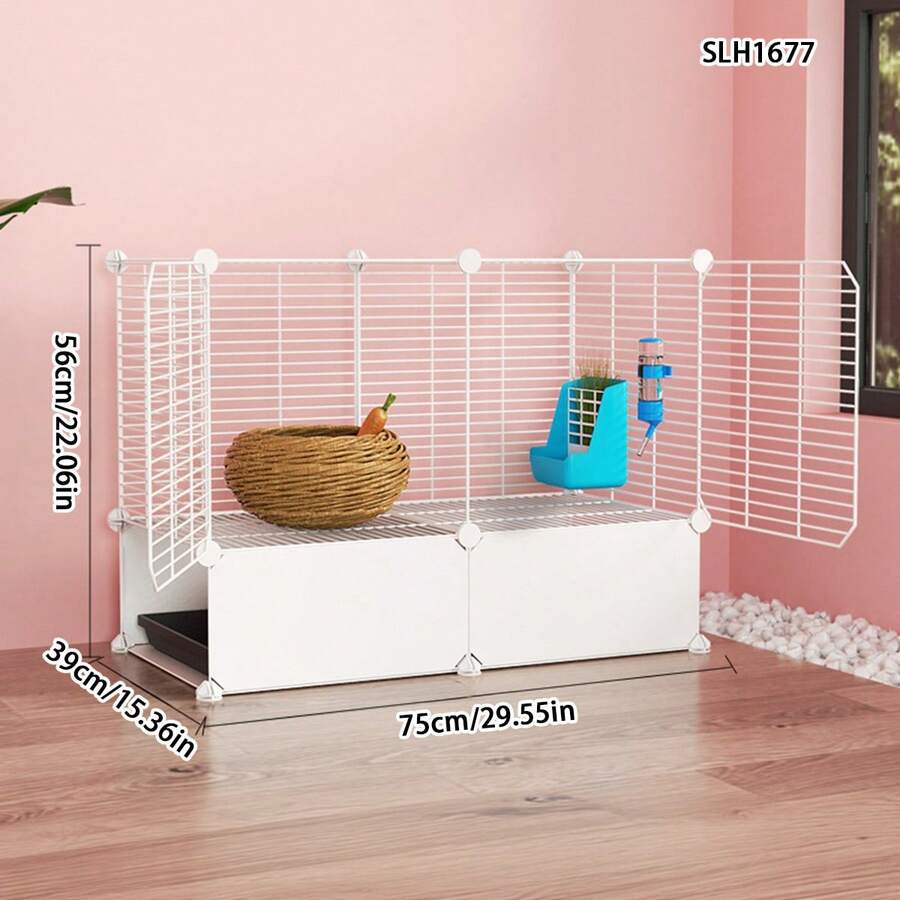 Large Indoor Rabbit Cage With Automatic Waste Cleaning, Suitable For Home Use, Pet Rabbit House - Splicing - View 1