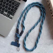 1 pieza Cordón multicolor trenzado de macramé para teléfono, correa antiperidida para teléfono, accesorio de teléfono personalizado y versátil, accesorio de teléfono, correa de muñeca para smartphone - Multicolor - Ver 15