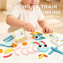 1 Set Creative Hands-On Geometric Shape Matching Puzzle Toys, Educational Puzzle Toys For Children - Multicolor - View 4