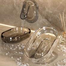 1/2 cái giá đựng xà phòng gắn tường không cần khoan, giá đựng xà phòng hai tầng, khay đựng bọt biển, phụ kiện phòng tắm, khay đựng xà phòng tự dính - Nhiều màu - Xem 9