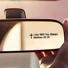 "I'll Be With You Always" Car Sticker, Easy To Peel And Stick (No Residue), Durable Sticker, Suitable For Cars, Motorcycles, Laptops, Windows, Cute Waterproof Sunscreen No Residue Vinyl Sticker - A - View 1