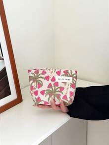 Makeup Bag, Portable Handbag, Storage Bag, Toiletry Bag, Large Capacity Makeup Bag, Makeup & Tissue Storage Bag, Essential Travel Bag, Storage Bag, Women Sanitary Pad Storage Bag, Student Pencil Case, Inner Bag - Multicolor - View 10