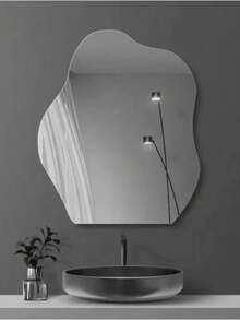 1 pezzo Specchio da parete in acrilico a forma di nuvola, specchio morbido senza cornice per casa, bagno, vanità, camerino, adatto per soggiorno, camera da letto, sala da pranzo, bagno, negozio di boba tea, salone, ecc. - Lente delle nuvole - Visualizzare 4