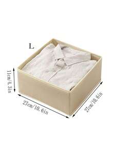 6pcs Non-Woven Foldable Storage Boxes, Covered Organizer Bins For Toys, Clothes And Miscellaneous Items - View 19