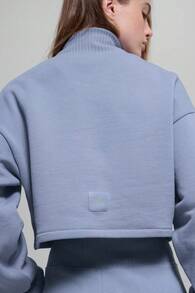Alo Yoga Cropped Serenity Coverup True To Size Women's Winter Frost W3875r - 霧霾藍 - 查看 4