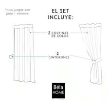 BÉLA Home Cortinas Cocina Estampada 1.30 Alto X 2m Ancho Copos - Tazas - Ver 2