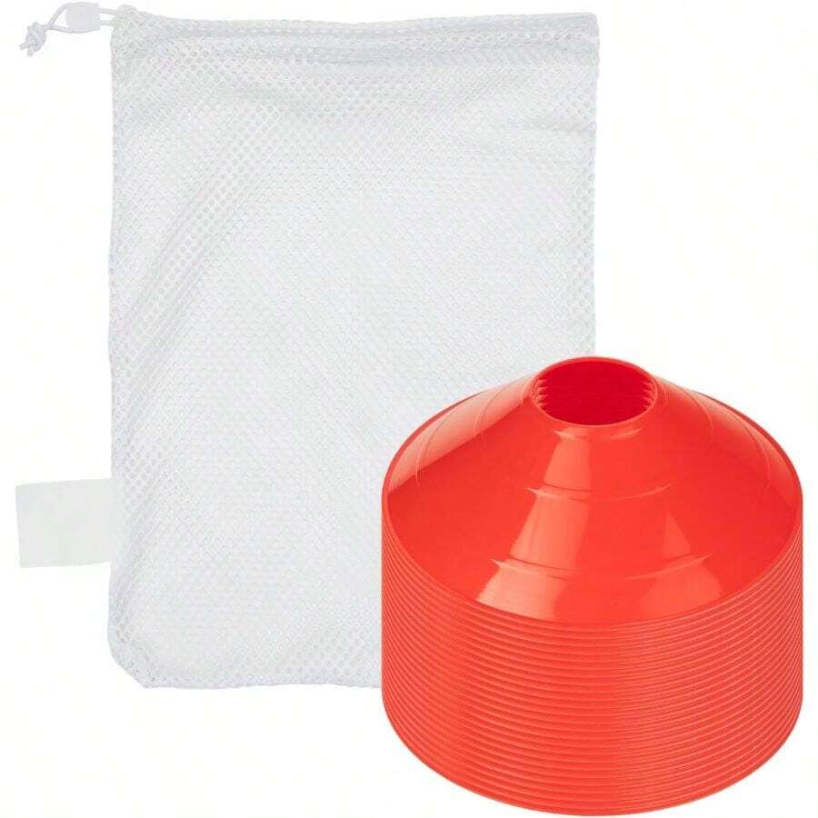 Set Of 25 Red Cones With Mesh Bag - Default - View 1