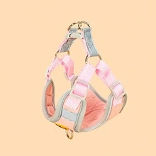 1pc Polyester Breathable & Comfortable Pet Leash, Suitable For Small Breeds Like Teddy & Poodle When Going Out - Pink - View 7