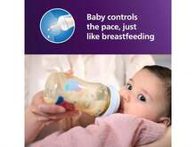 Philips Avent PPSU Natural Baby Bottles With Medium Flow Nipples (Flow 3), 9oz, With Decoration, 2-Pack, SCY943/02 - 彩色 - 查看 3