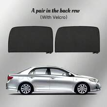 2pcs/4pcs Car Side Window Mosquito Net, Mesh Curtain, Sun Shade, Anti-Mosquito Window Screen - Mesh Sunshade - View 5
