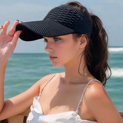 Mũ lưỡi trai nữ kiểu Hàn Quốc, mũ che nắng thể thao ngoài trời, mũ nhẹ thoáng khí mùa hè chống nắng cho học sinh, đi biển, du lịch.
