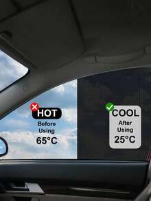 PVC Static Car Window Sunshade Film – Reusable UV Protection & Heat Insulation Tint – No Glue, No Residue, Easy To Cut & Install – Privacy Glass Sticker For Car & Home – Reduces Glare, Keeps Car Cool - A - View 5