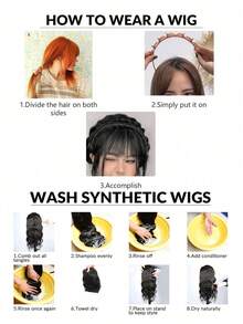 Stirnband Zopf Stirnband Pony geflochtene Dekoration Haarreif Synthetische Perücke geeignet für Aufsätze Haarteile für Frauen geeignet für alle Jahreszeiten, lässiger Alltag, Haarstyling, Pony Perücke Reise Accessoires Haarband Diadema - Dunkelbraun - Übersicht 7