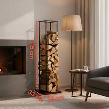 Avilia Scaffale Portalegna in Metallo – Supporto Salvaspazio 33*33*115 cm - nero - Visualizzare 7