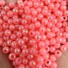1050pcs 25 Colors 6mm AB Round Acrylic Beads Set, For Jewelry Making, DIY Handmade Bracelets, Necklaces, Phone Chains, Craft Materials, Beading And Jewelry Making Accessories - 25 Colors - View 10