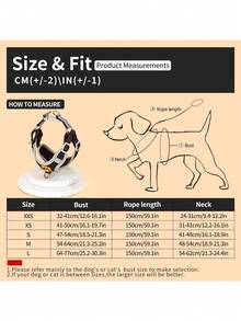 1pc Polyester Breathable & Comfortable Pet Leash, Suitable For Small Breeds Like Teddy & Poodle - Black - View 2