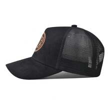 Gorra de béisbol de malla de verano para hombres y mujeres, gorra con parche de letras ENJOY LIFE, gorras de camionero de Hop de calle Unisex transpirables informales - Camuflaje naranja - Ver 5