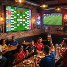 2026 WorldCup Schedule Poster, WorldCup 2026 Merchandise For Soccer Fans, Soccer Tournament Poster For Fans, Party Decorations Matches Wallchart, Can Record Scores 38.5"*27.5" - World Cup Poster - View 4