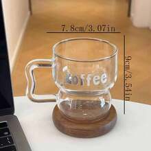Bộ 1 cốc sứ 350ml cán gỗ óc chó, cốc cà phê tối giản hiện đại (kèm đế lót cốc gỗ óc chó), thích hợp để uống nước, sữa, bột yến mạch, trà, nước ép, bữa sáng, cà phê, đồ uống. Thích hợp cho quán cà phê, gia đình, nhà hàng, tiệc tùng, văn phòng. Quà tặng cho bạn trai, bạn gái, gia đình, giáo viên, đồng nghiệp. - Nhiều màu - Xem 2