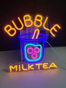 1PC Colorful Ice Cream Cone LED Neon Light Sign, Cute Wall Decor Lamp For Home, Dessert Shop, Cafe, Party,Bedroom,Milk Tea Shop,Holiday&Birthday Decoration - Multi-color light - View 4