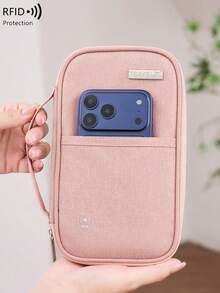 CHARM INFINITE 新款 RFID 防盗护照包,男女通用拉链钱包,多功能旅行证件收纳包,便携式机票护照收纳盒 - 彩色 - 查看 6