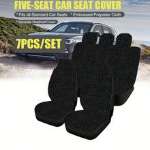 5pcs Leopard Print Breathable Car Seat Covers, Washable All Season Universal Fit For 5-Seat Sedan And SUV - Multicolor - View 12