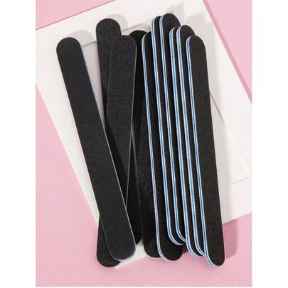 Bộ dũa móng tay tự nhiên 5/10/20/25 chiếc - Dũa móng tay giấy nhám 100/180, Bộ dũa và đánh bóng móng chuyên nghiệp - Dũa móng tay gel chuyên nghiệp, Bộ dũa và đánh bóng móng màu đen