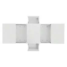 Coffee Table, High Gloss Living Room Table With Removable Storage Structure And Double-Sided Drawers. - White - View 8