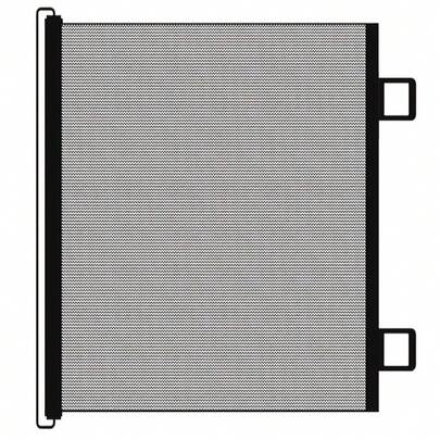 1pc Easy Install Foldable Pet Fence - Durable Mesh Safety Barrier Suitable For Dogs & Cats, No Drilling Required, Great For Doorways And Stairs