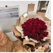 38 Sheets/Bag, Gift Bouquet Packaging Lining Paper Flower Art Bag Flower Paper Korean Extract Milk Flower Wrapping Paper, Wrapping Paper, Tissue Paper, Bouquet Supplies, Gift Wrapping Paper, Flower Wrapping Paper Back To School Valentine Day - 白色 38 件 - 查看 7