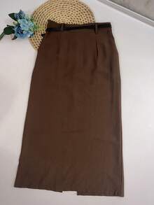 Women Skirts - Rust Brown - View 6