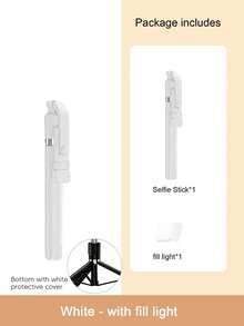Alloy Quality Latest 170cm Metal Bluetooth Remote Control Selfie Stick With Phone Holder. This 1.7m Long Bluetooth Remote Control Selfie Stick Comes With A Phone Holder And Features An LED Light Design. It Is An Extendable, 360-Degree Rotatable, Shock-Proof And Foldable Portable Handheld/Tabletop Selfie Stick Spring Mother's Day - one-size - View 16