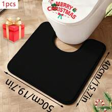 1pc Of Bathroom Toilet Floor Mat, Fluffy Bath Mat - Shaped Carpet, Soft And Comfortable Floor Mat, Thick, Suitable For Bathroom Toilet U-Shaped Foot Mat, Super Absorbent And Anti Slip, Suitable For Bathrooms - Machine Washable - U Solid Color - View 23