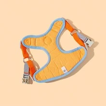 1pc Polyester Breathable & Comfortable Pet Leash, Suitable For Small Breeds Like Teddy & Poodle - Orange - View 1