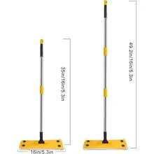 Flat Microfiber Mop For Floor Cleaning With Long Handle Washable Pad For Wood Tile Laminate Marble Floors - 1 - 查看 4
