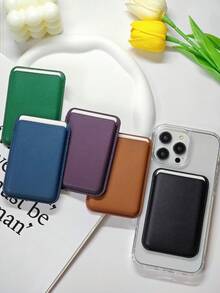 Phụ kiện ốp lưng kiêm ví từ tính tương thích với Apple 12 13 14 15 16 Pro Max Plus Mini, ngăn đựng thẻ từ tính. - Nhiều màu - Xem 4