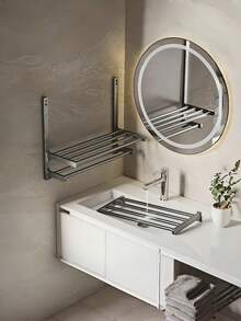 Giá treo khăn hai tầng 40/50cm, giá treo khăn 3 tầng gắn tường 40/50cm, kệ đựng đồ nhà tắm bằng hợp kim nhôm màu đen, thiết kế chống gỉ, tiết kiệm không gian với thanh treo khăn và các ngăn, cấu trúc chịu lực chắc chắn và thông thoáng, dễ dàng lắp đặt trên tường, thích hợp cho phòng tắm, nhà vệ sinh, phòng giặt, phòng ngủ và các không gian nhà khác, món quà tuyệt vời cho Giáng sinh, Năm mới, Lễ Tạ ơn, tân gia, sinh nhật. - Nhiều màu - Xem 4