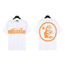 HellST Loose Fit Streetwear Cotton Tee, Casual Unisex Oversized T-Shirt, Couple Matching Short Sleeve - A730 White - View 12