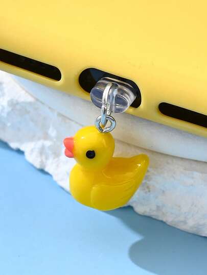 1/6 chiếc móc khóa hình vịt mini bằng nhựa nhiều màu sắc dễ thương, thích hợp làm nút chặn bụi cho điện thoại, trang trí và bảo vệ điện thoại hàng ngày, món quà lý tưởng cho gia đình, bạn bè, Ngày của Mẹ.