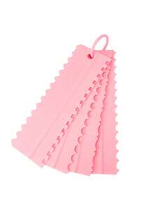 1 Set/4pcs Plastic Cake Contour Scraper, Cake Cream Serrated Scraper, Double-Sided Cream Shaping Scraper, Asymmetrical Serrated Edge Cream Scraper, Pastry Cutting Tool, Cake Slicer, Dough Scraper, Cake Scraper And Cream Smoothing Tool - View 13