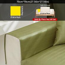 1pc Ice Silk Breathable Comfortable Sofa Cushion, Solid Color Minimalist Elegant, Anti-Slip Seat Pad, Fits 1-4 Seater Sofa Protector, Anti-Pet Stain, Home Decor, Suitable For All Seasons - Multicolor - View 12
