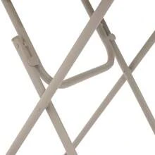 Three-Piece Foldable Bistro Set For Outdoor Use, E-Coated, Foldable Garden Furniture, 2 Chairs And 1 Table, Weatherproof Set For Indoor And Outdoor Use. - Beige - View 11