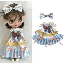 Vestido de Princesa con Encaje y Diseño de Cielo Estrellado para Muñeca, Ropa de Dibujos Animados, Falda Colorida Tipo Pastel, Accesorios OB24 OB22 1/6 - Oso Verde - Ver 12