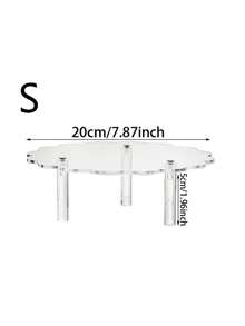 Acrylic Round Cake Stand, Party/Birthday Dessert Display Rack, Transparent Crystal Display Stand - Transparent - View 5