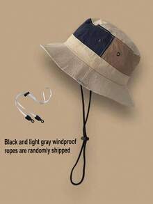 Colorblock Outdoor Sunscreen Bucket Hat, Breathable Quick-Dry For Camping Hiking Cycling, Women Spring Summer,Beach,Travel - Fisherman's Hat - View 9