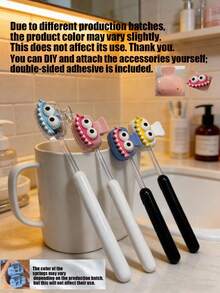 4pcs/Set Creative Big Mouth Toothbrush Holder Multicolor Portable Toothbrush Travel Storage Case Dust-Proof Toothbrush Protective Box Home Travel Essential Bathroom Organizer Toothbrush Container Set - Multicolor - View 6