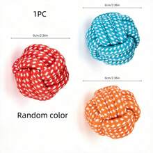 Juguete para mascotas de cuerda tejida intrincada, compañero de masticación divertido, juguete duradero para gatos y perros - Multicolor - Ver 5