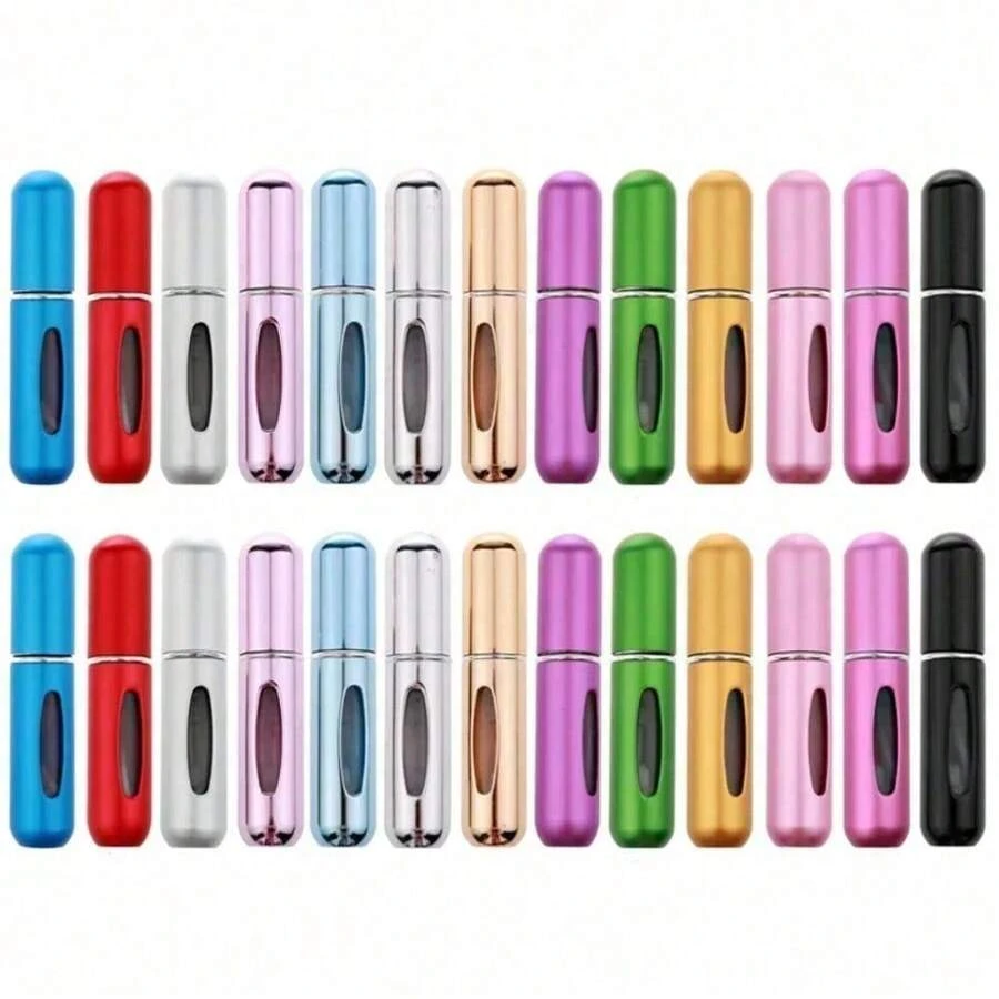 1pcs/Lot 5ml Mini Refillable Perfume Bottle With Spray Scent Pump Empty Cosmetic Container Atomizer Bottle For Travel Tool - Mix Colors - 查看 1
