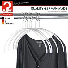 MAWA por Reston Lloyd Euro Series Ultra luz/Thin Antideslizante Space-Saving Clothes colgadero con Bar y Ganchos para Pantalones y Faldas Top Hanger 1 - Blanco - Ver 7